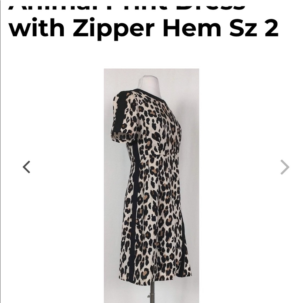 Nanette Lepore leopard side zip dress - Picture 5 of 5